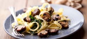 Pasta con champiñones