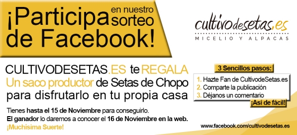 Sorteo Saco Productos de Setas de Chopo